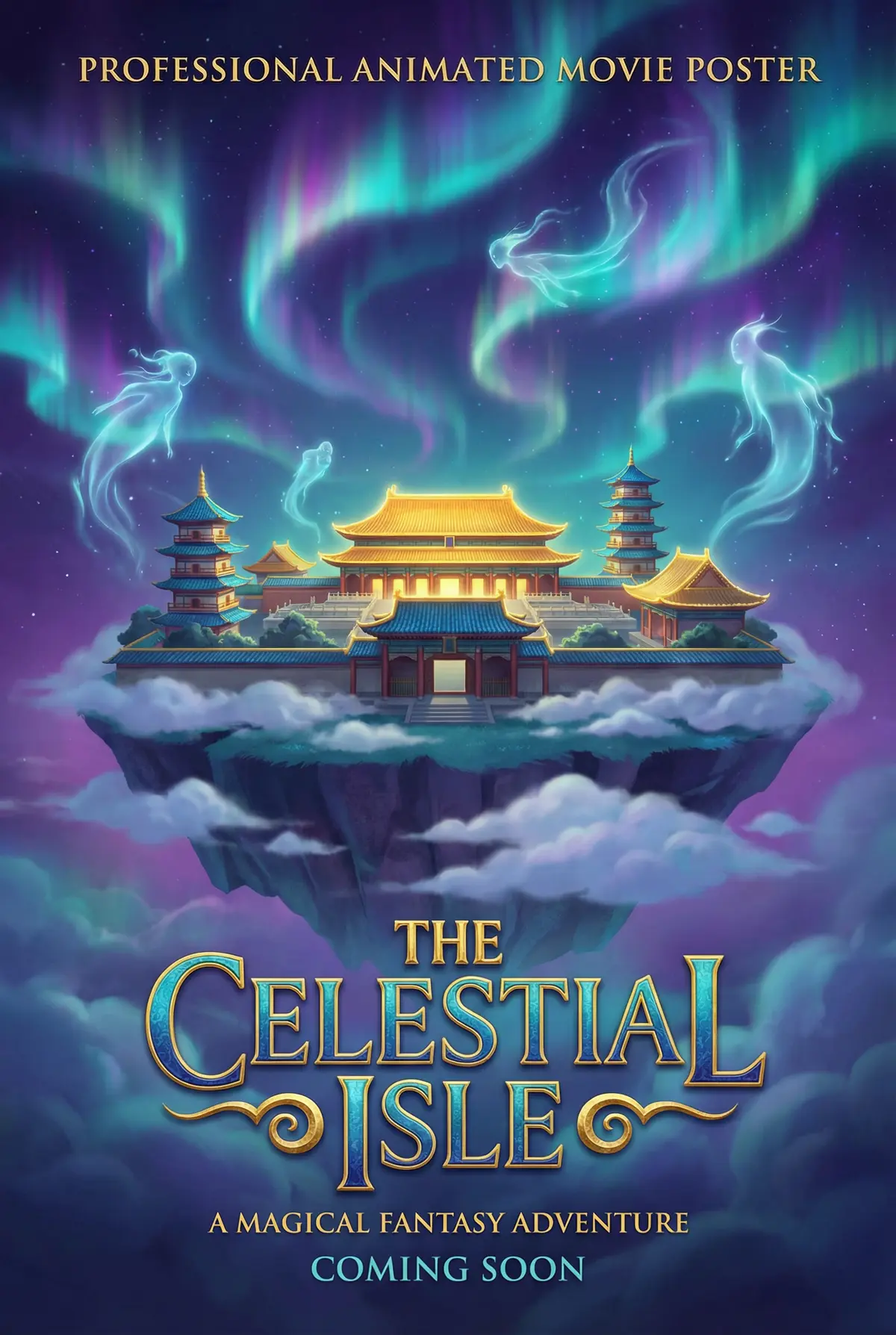 铃木一彻 出品动画奇幻片《灵境传说》电影海报